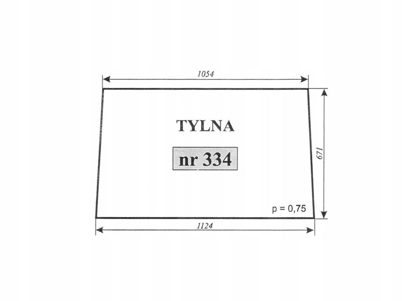 ЗАДНЕЕ СТЕКЛО C-330 C-360 POM ZAMOŚĆ 334