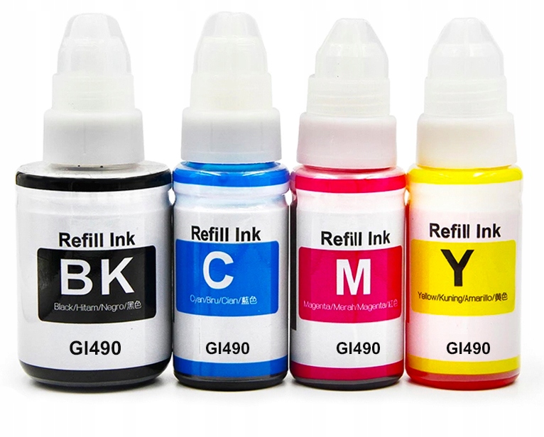 

4x do Canon GI-490 Cmyk Pixma G1400 G2400 G3400