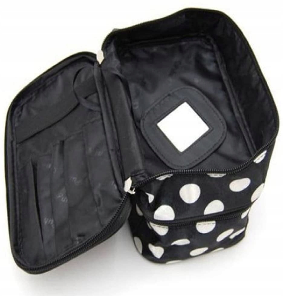 KOSMETYCZKA DAMSKA PODRÓŻNA NA KOSMETYKI KUFEREK NA PĘDZLE LEKI Marka inna