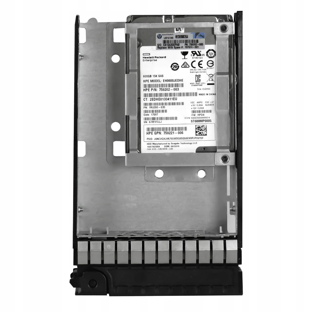 Hp 759202-003 737574-001 600GB 15K 128MB SAS-3 3.5'' EH0600JEDHE