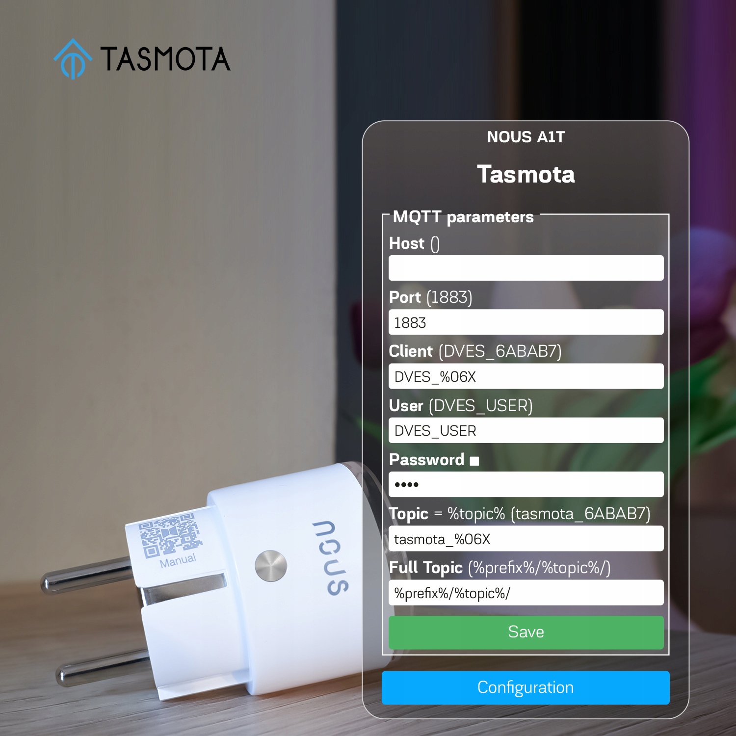 Inteligentne gniazdo WIFI NOUS A1T TASMOTA 2 szt Seria Tasmota