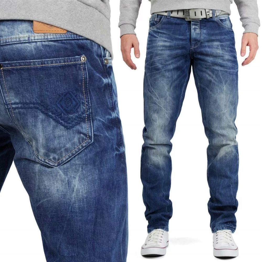 Kalhoty Cipo Baxx Džíny přetíratelné Slimfit Regular Fit Y