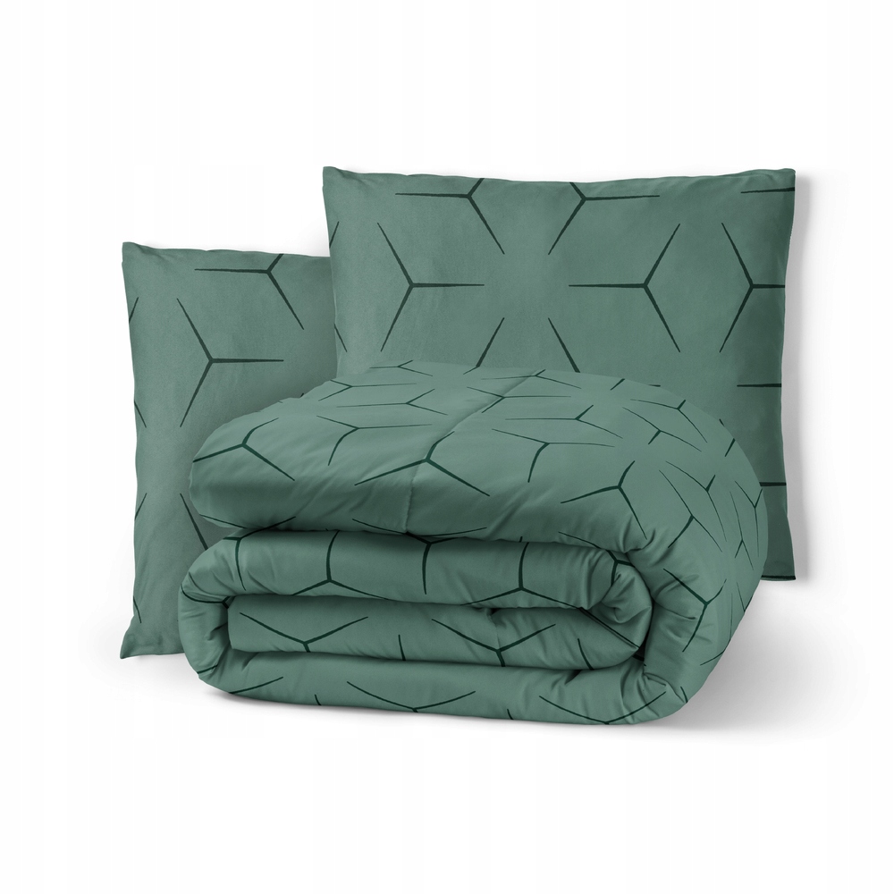 krepové povlečení 220x200 2 povlaky Premium bavlna v Polsku Milano Oliwka