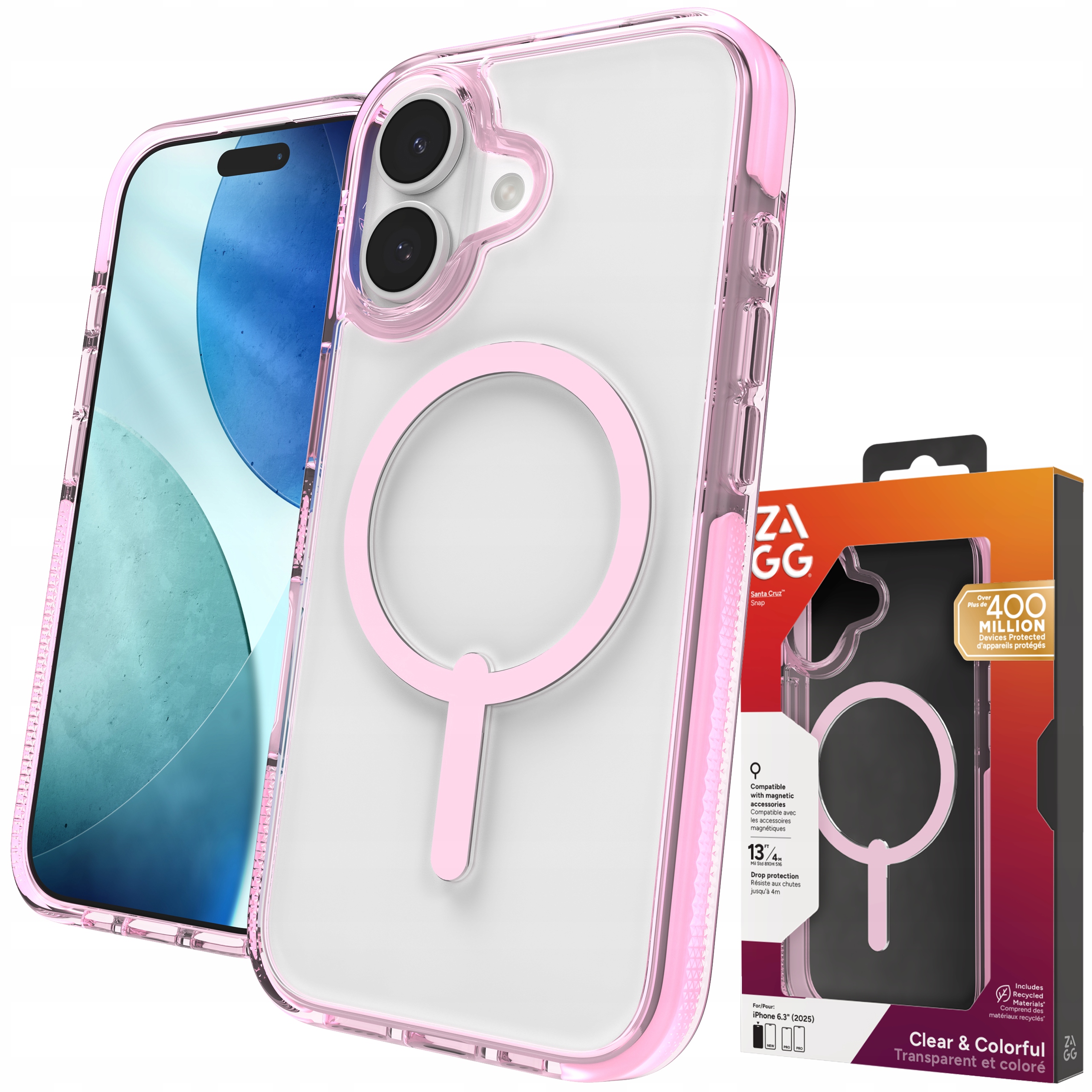 Zagg Santa Cruz Snap Case Pouzdro s MagSafe pro iPhone 17 Kryt