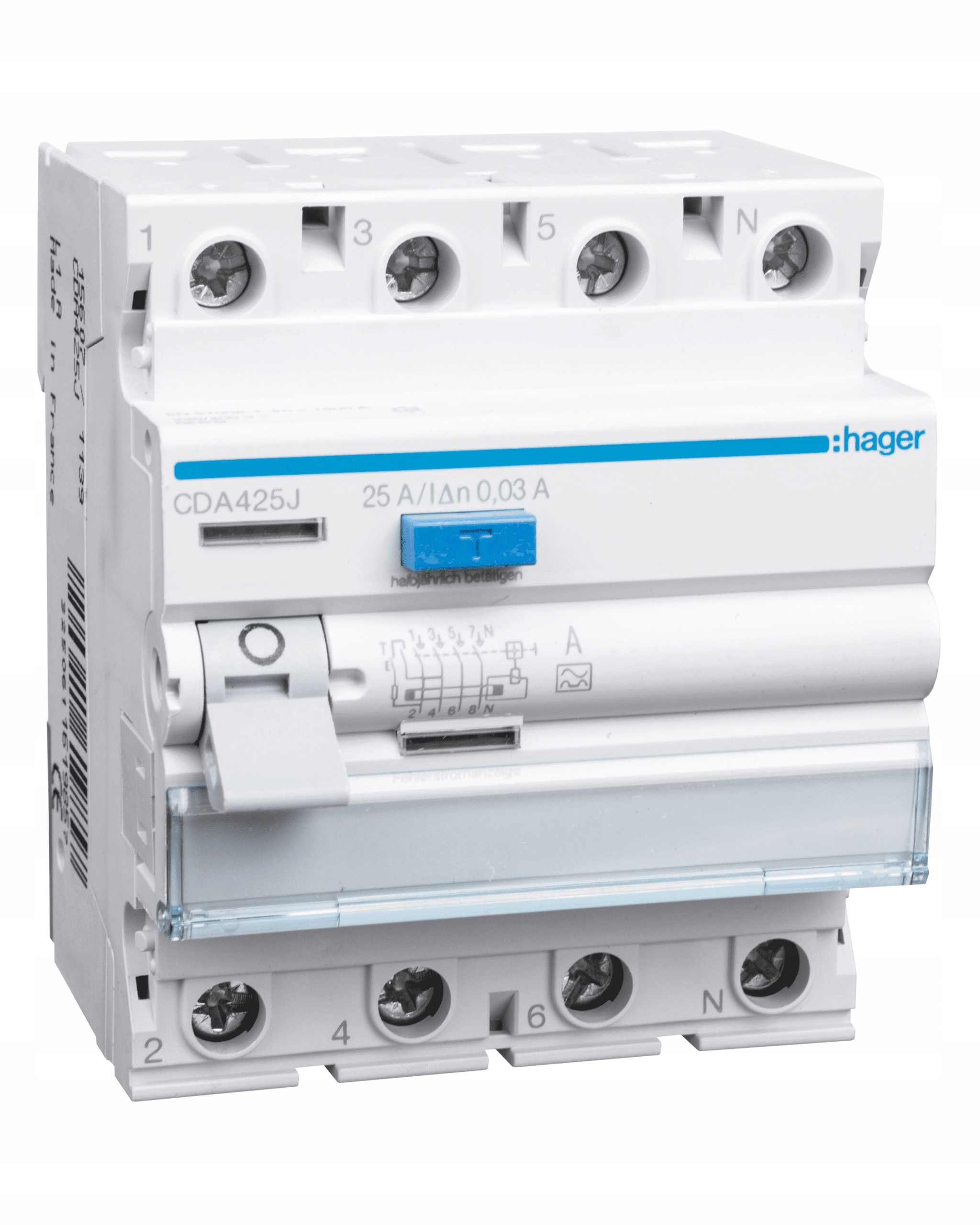 Proudový chránič 4P A 25A 30mA CDA425J