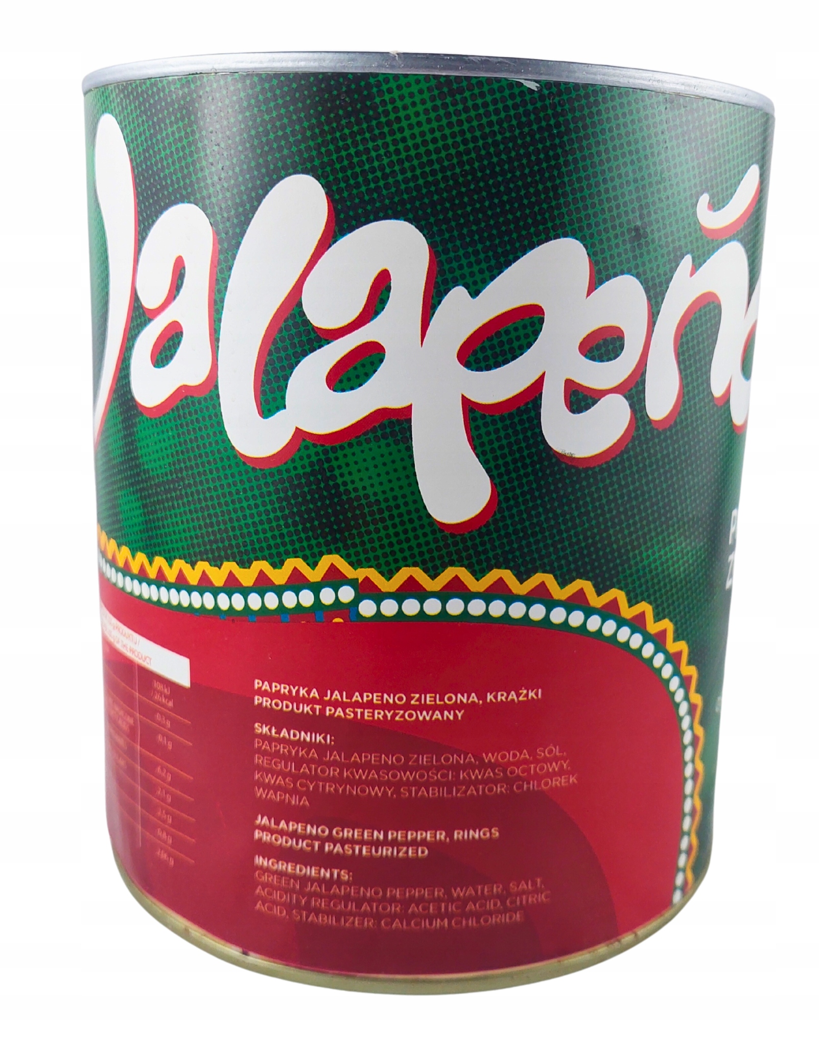 (DP) SAN ROMANO JALAPENO ZIELONE KRĄŻKI 3KG