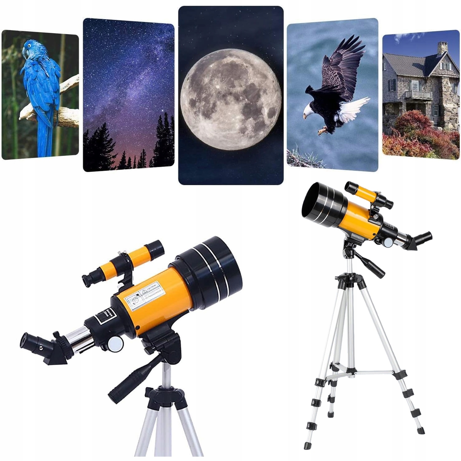 Télescope Réfracteur 400 Mm Focale Télescope MIRAI OPTICS Asteroid F40070 – Kit Débutant Avec Trépied, Sac à Dos, Adaptateur Smartphone – Zoom 200x – Filtres Solaire Et Lunaire – Pour Enfants Et