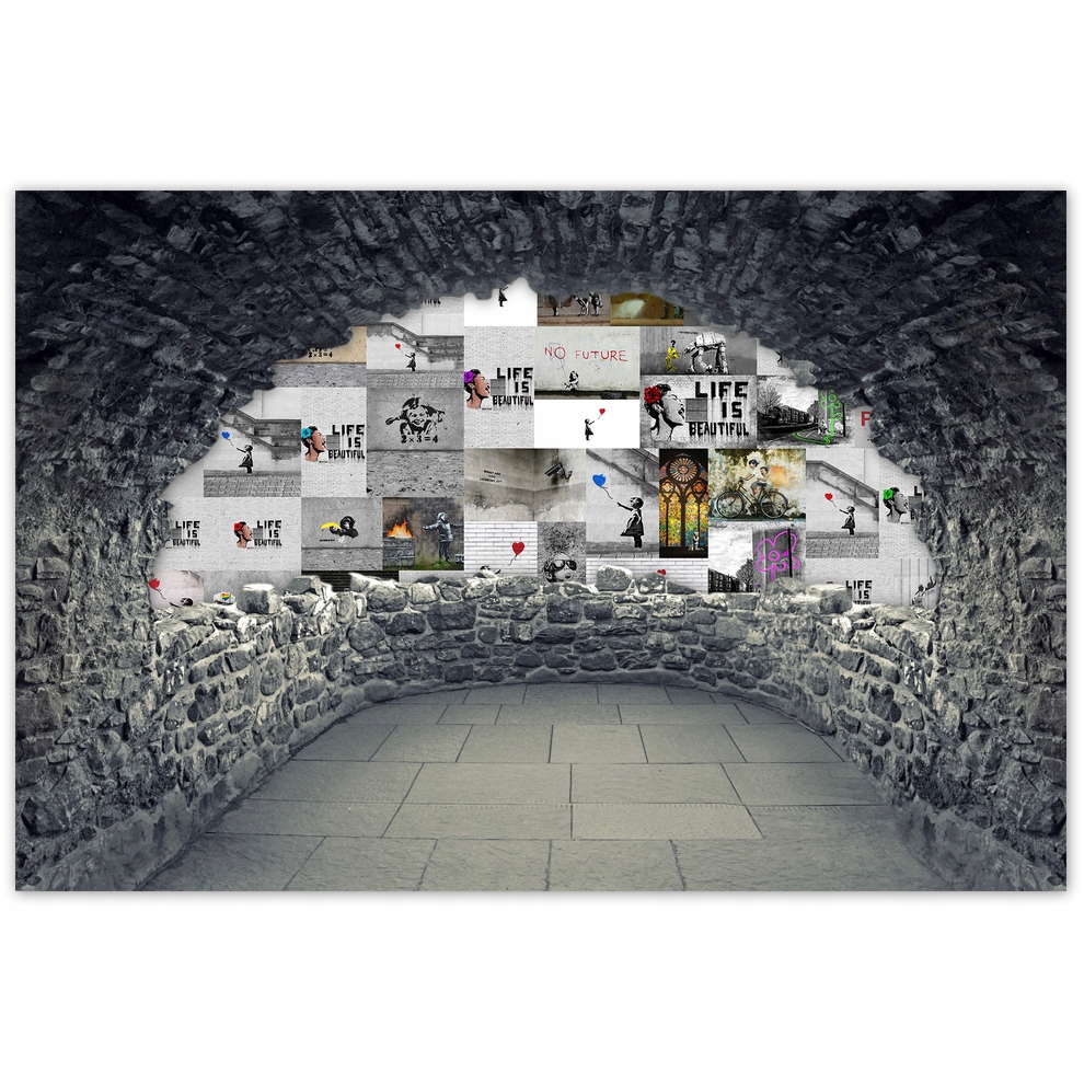 

Naklejki 60x40 Mega Mix Banksy Kolaż