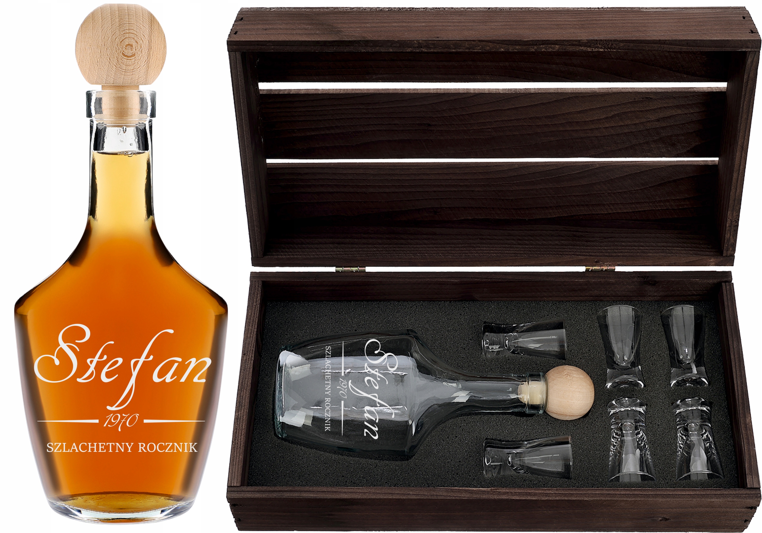 Karafa 6 Sklenic s gravírováním Den Tatínka