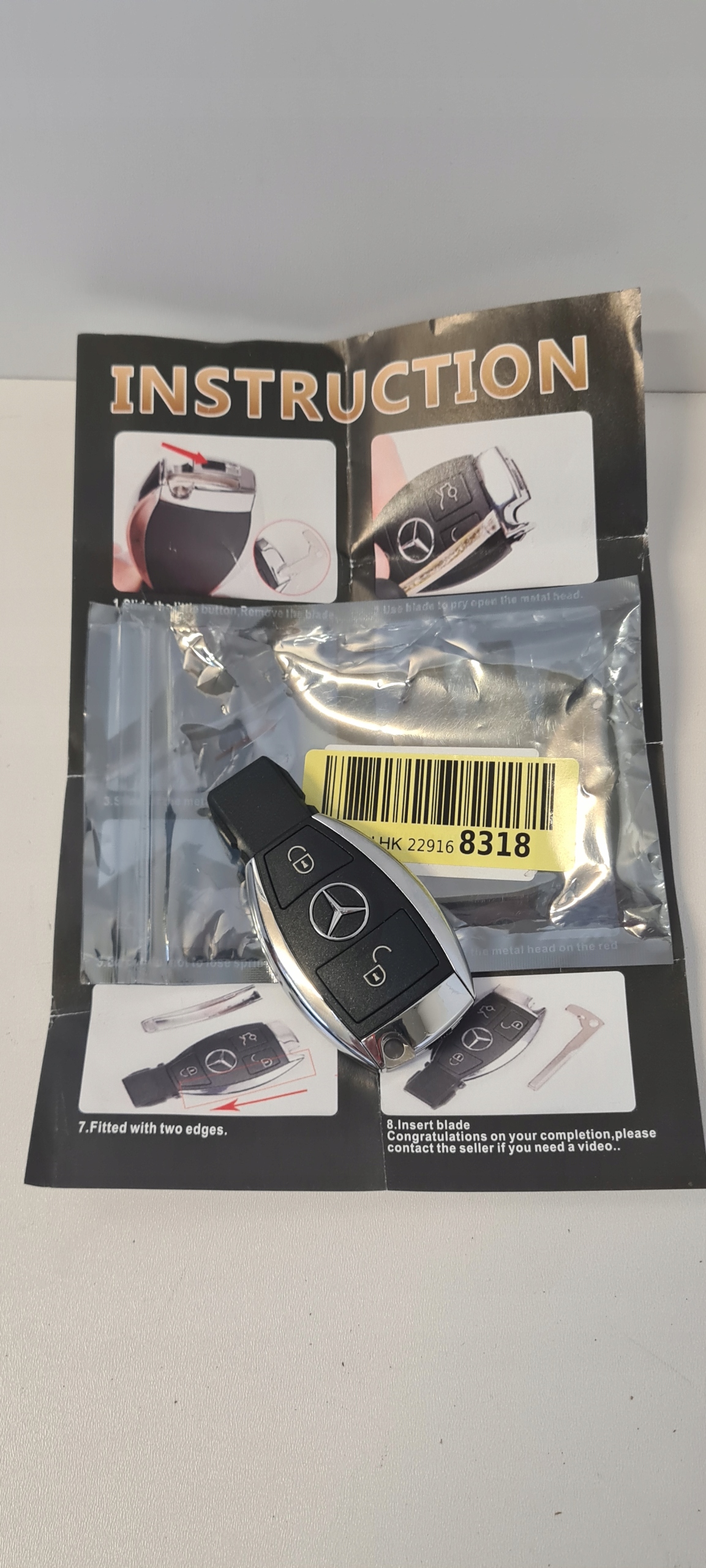 Obudowa kluczyka samochodowego Mercedes Benz A B C E klasa 2 przyciski Producent części Inny