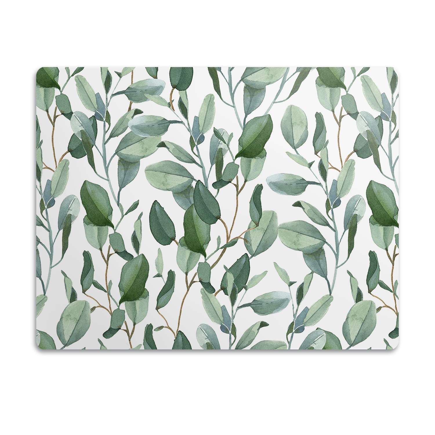 Levně Podložka pro psa pod misku Listy eukalyptu 60x40 cm