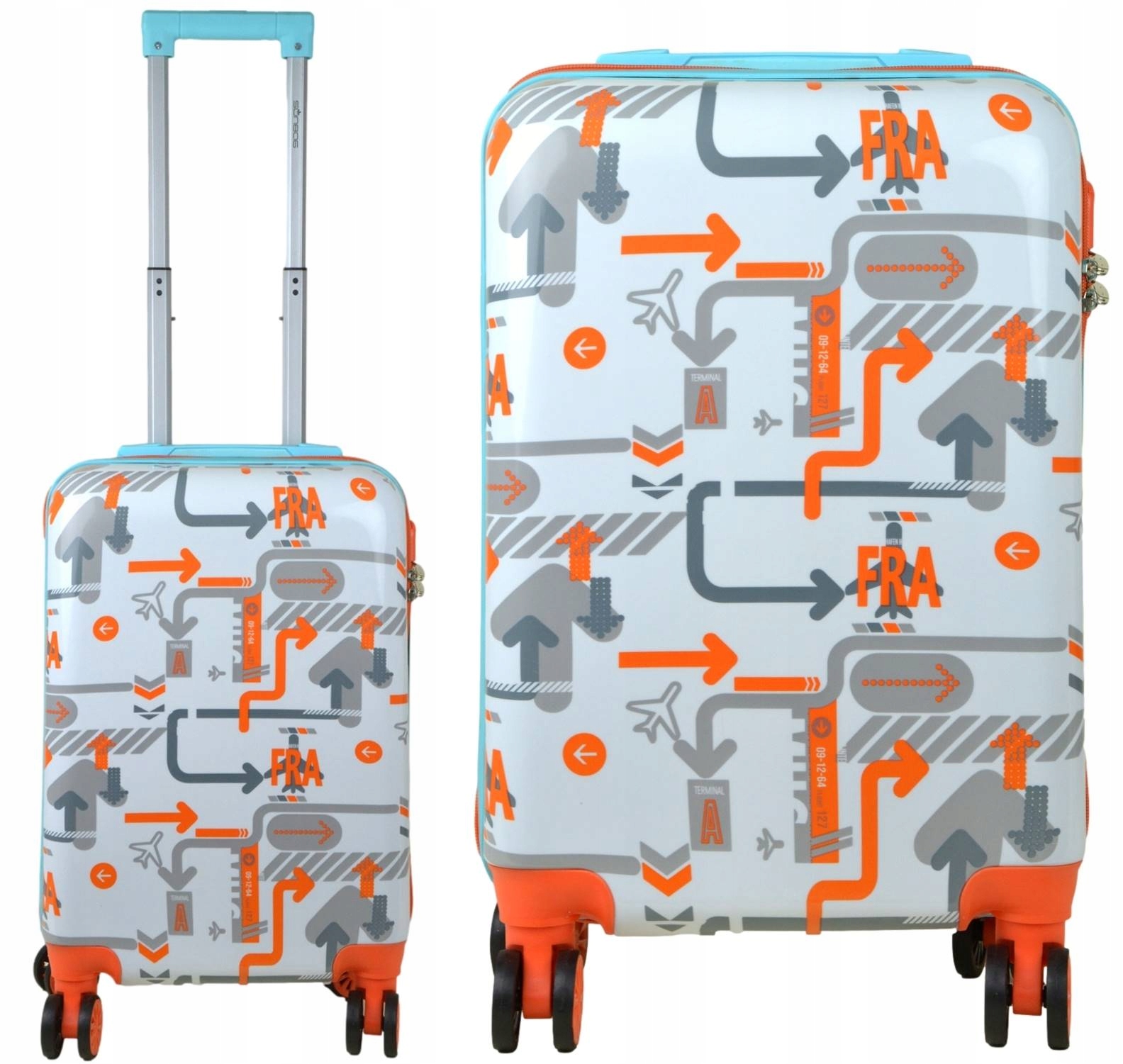 Walizka mała kabinowa Ryanair na kółkach Sunbag Fly360 DualColor