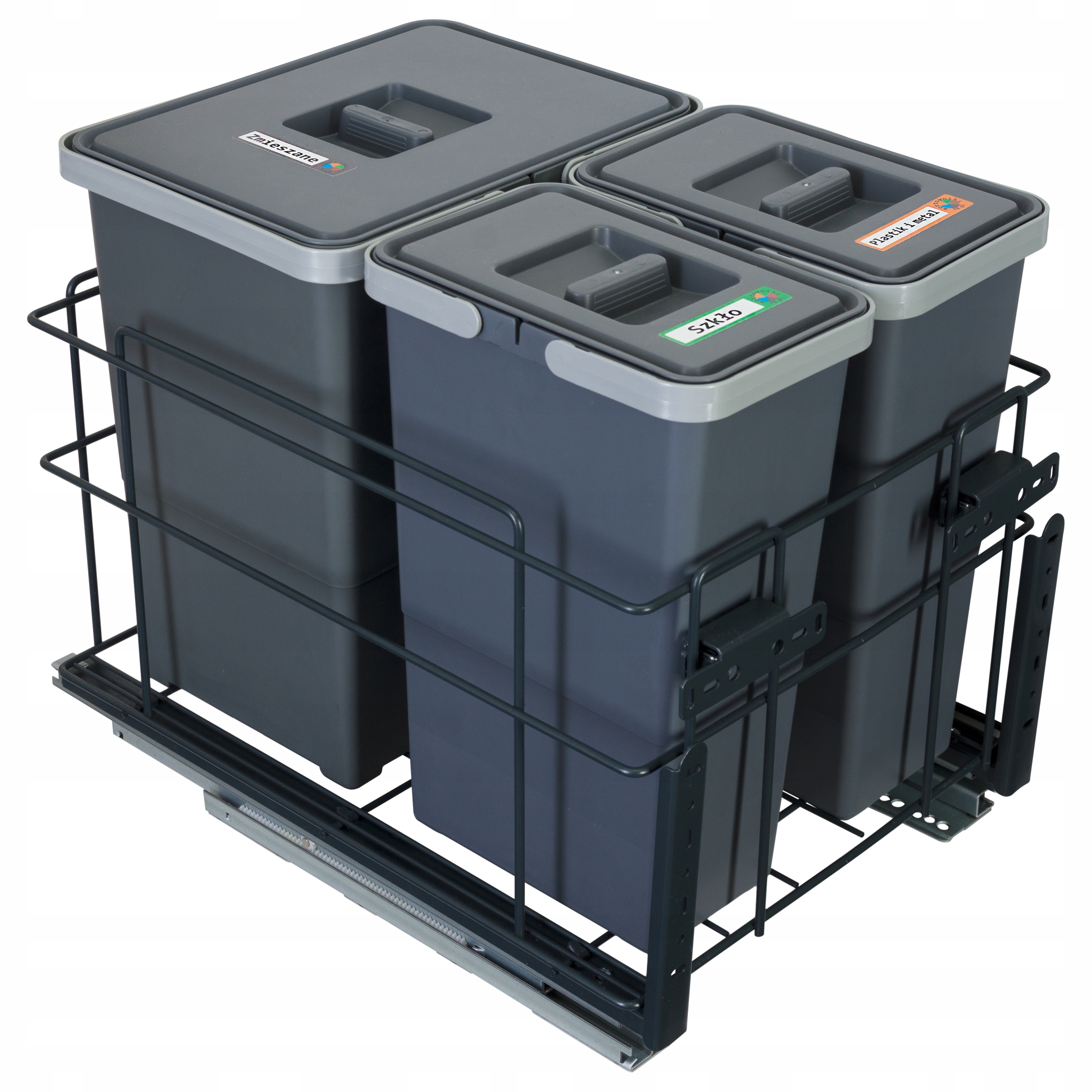 

Sortownik śmieci mocowanie frontu cichy domyk 40cm