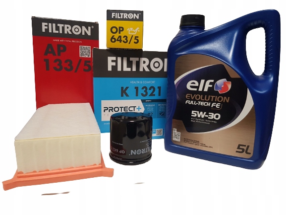 

Zestaw Filtrów+olej 5W/30 5l Renault Captur 1.5DCI