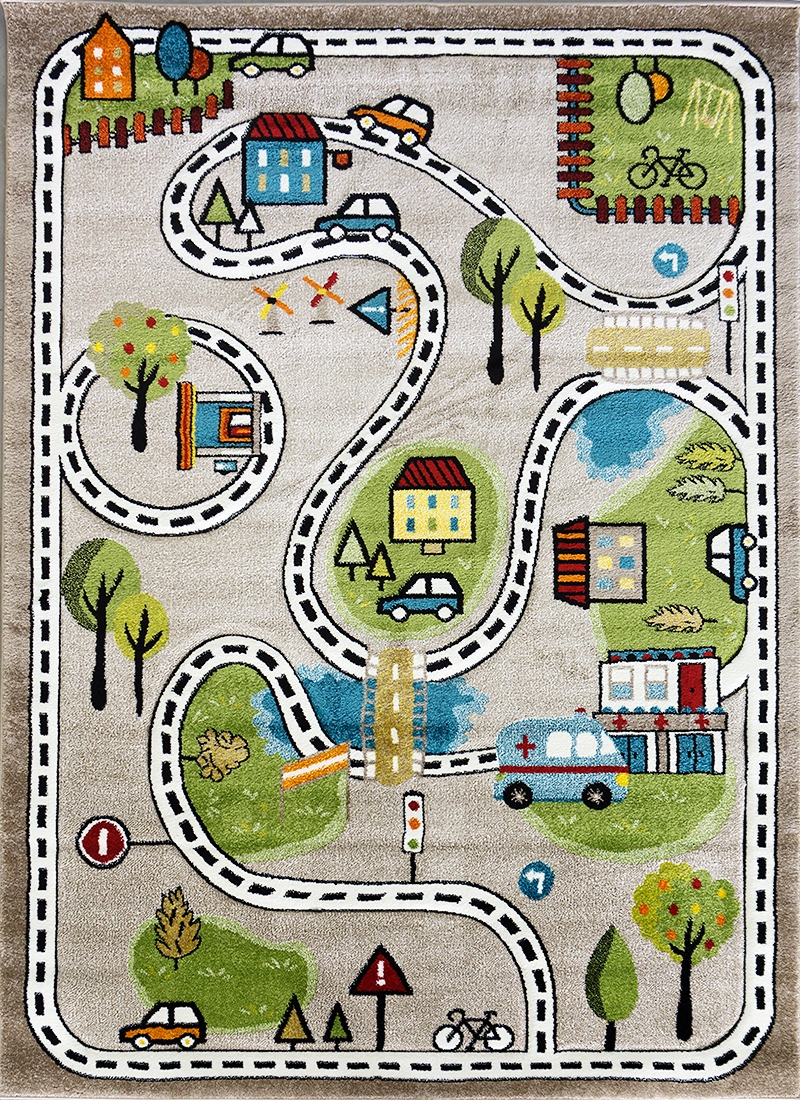 

Dywan Smart Kids 3D 120x180 Uliczki Miasto Town