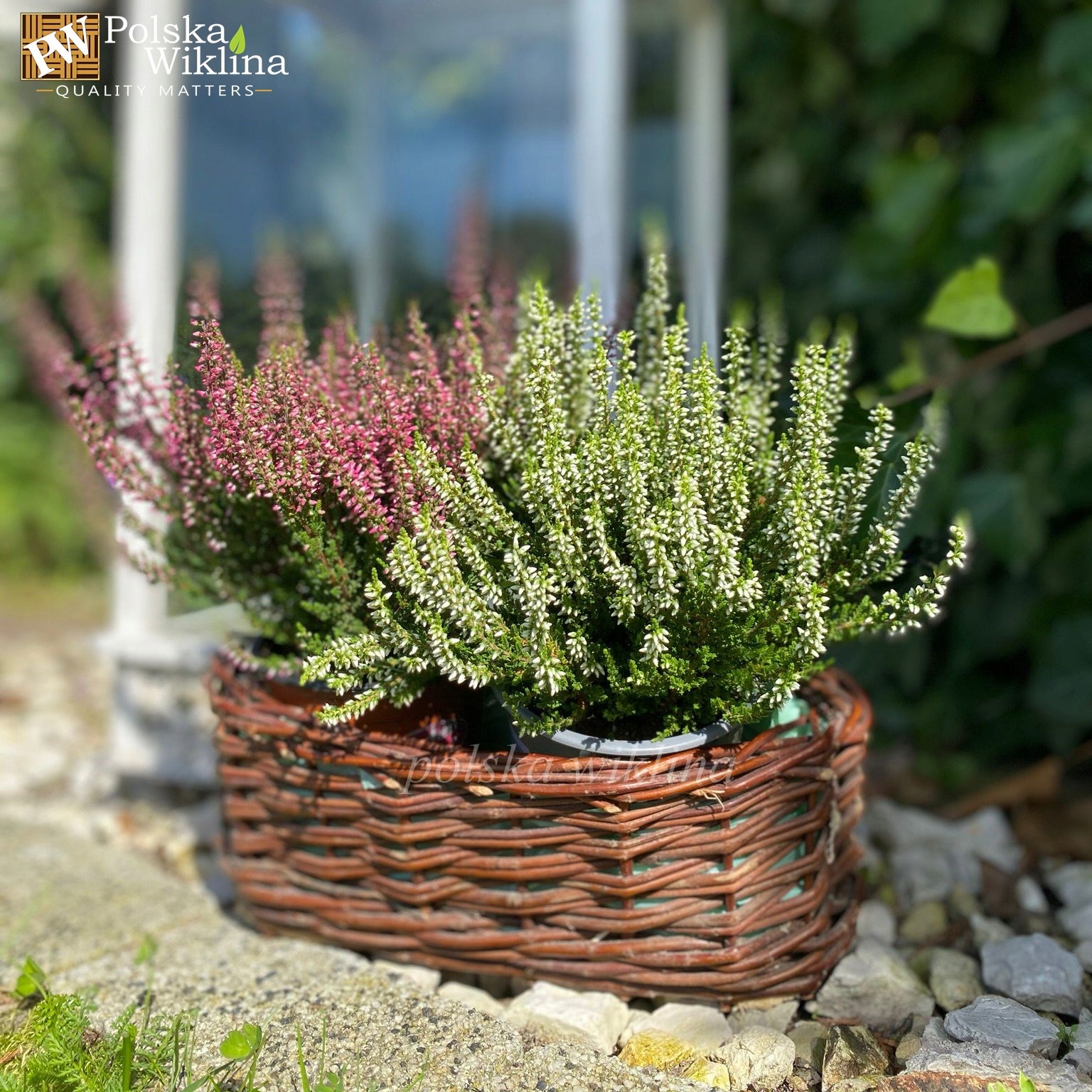 DONICZKA WIKLINOWA NA WRZOS WRZOSIEC CIEMNA 60cm Materiał wykonania wiklina