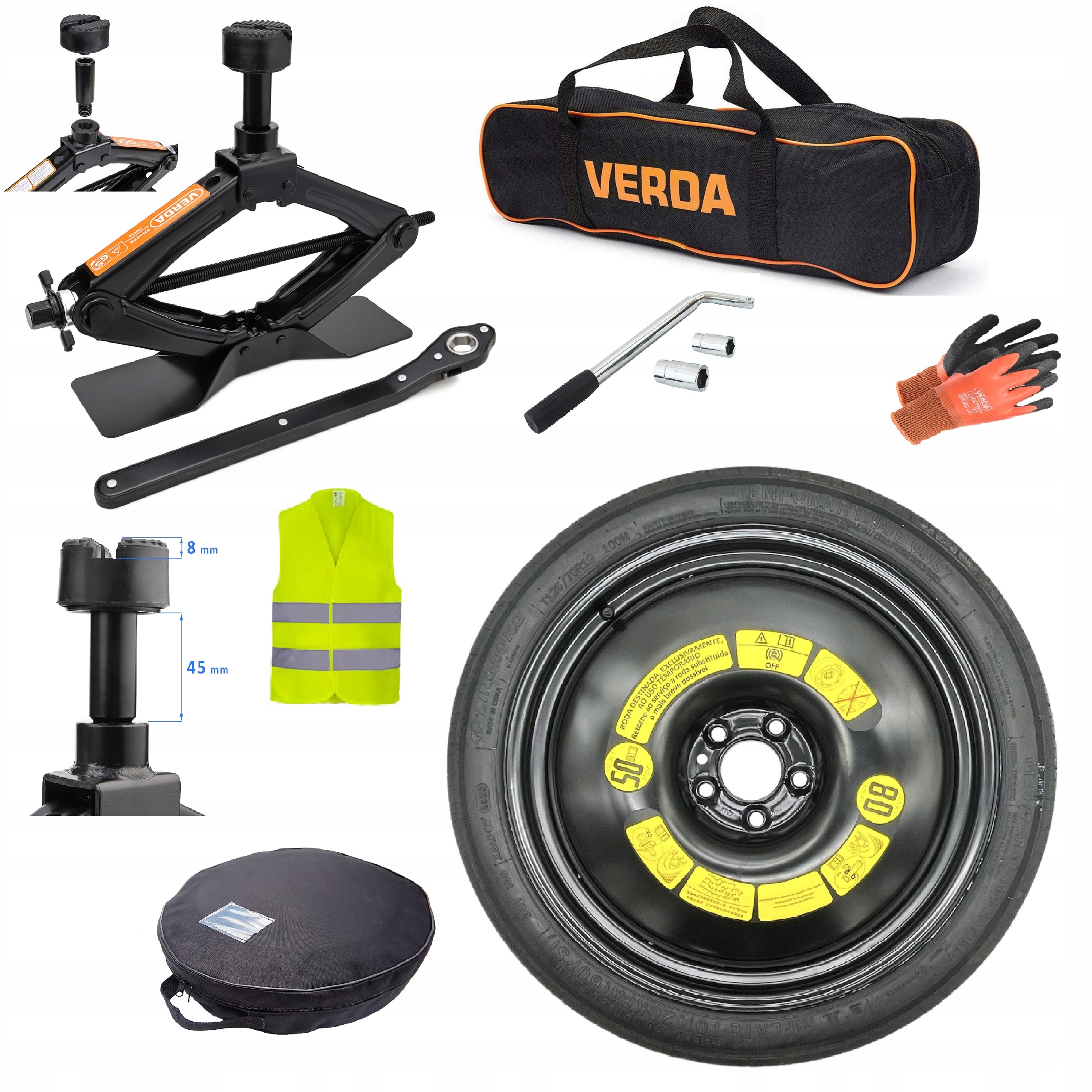 Dojazdové koleso 19 Omoda 9 I (2025-súčasnosť) Premium Súprava Na Výmenu