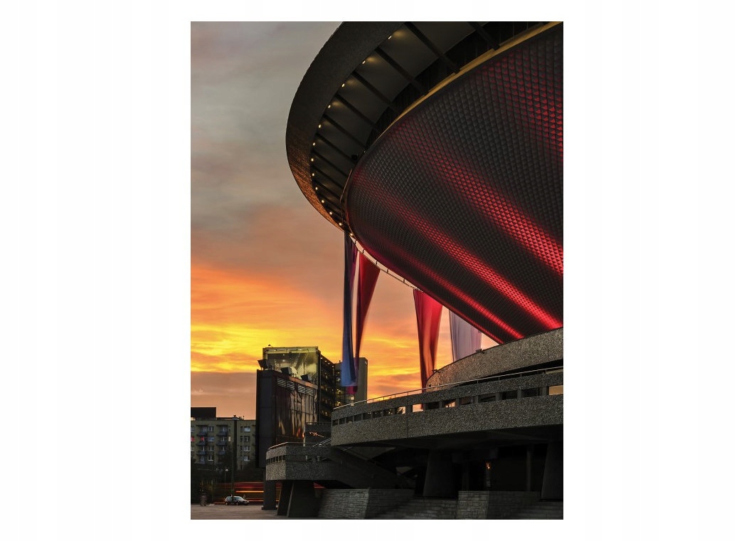Fototapeta Aréna Západ slunce Perspektiva Stadion Město 206x275 lepidlo