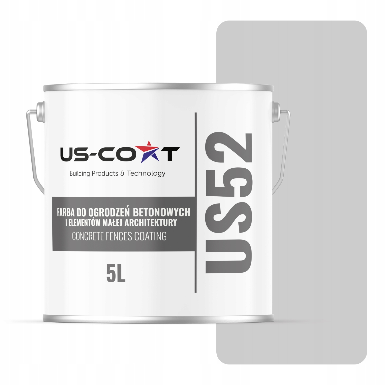 Farba Na Betón Na Oplotenie Plotových Brán 5 L Vonkajšia Šedá Farba Svetlá F262