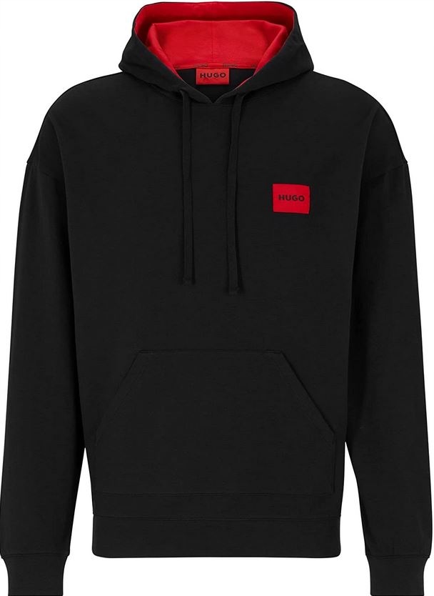 Hugo bluza Cut Logo Hoodie czarny XXL