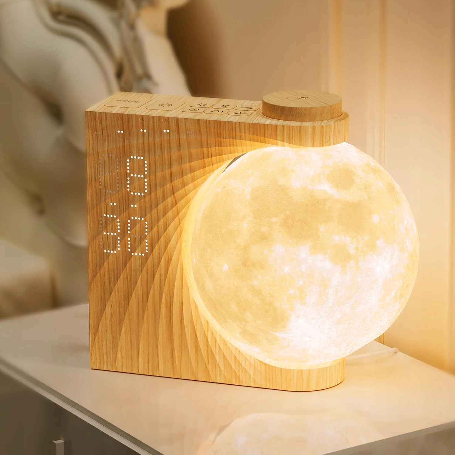 Reteyung Rotačná mesačná lampa