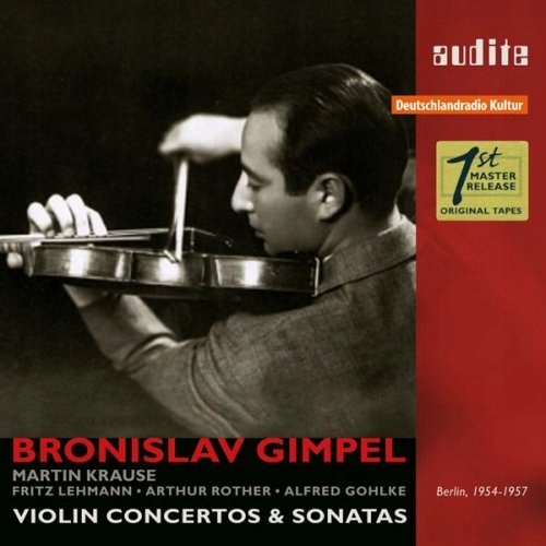 Szymanowski, Wieniawski, Sibelius: Portrait. Bronislaw Gimpel Audite 3CD