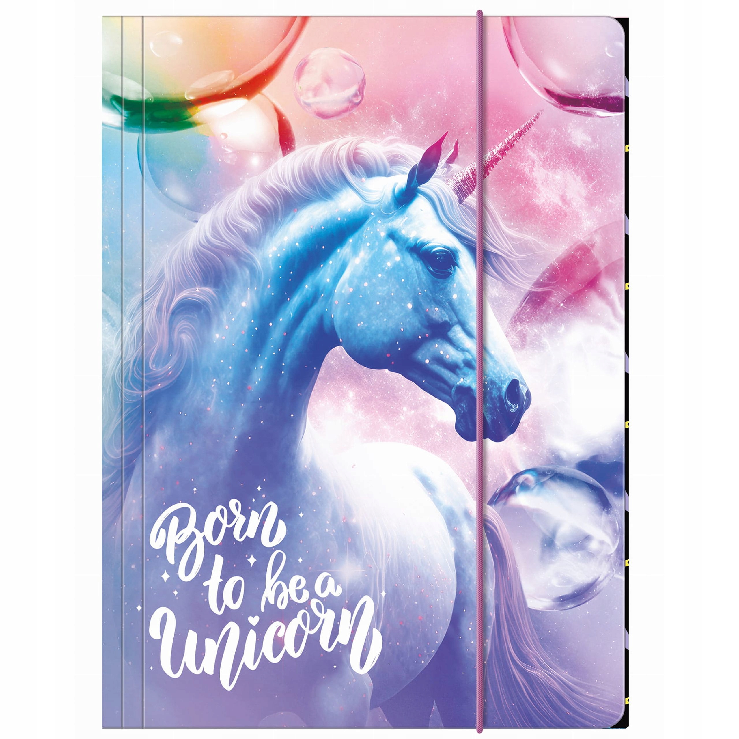 TECZKA RYSUNKOWA A4 Z GUMKĄ UNICORN JEDNOROŻEC BACKUP
