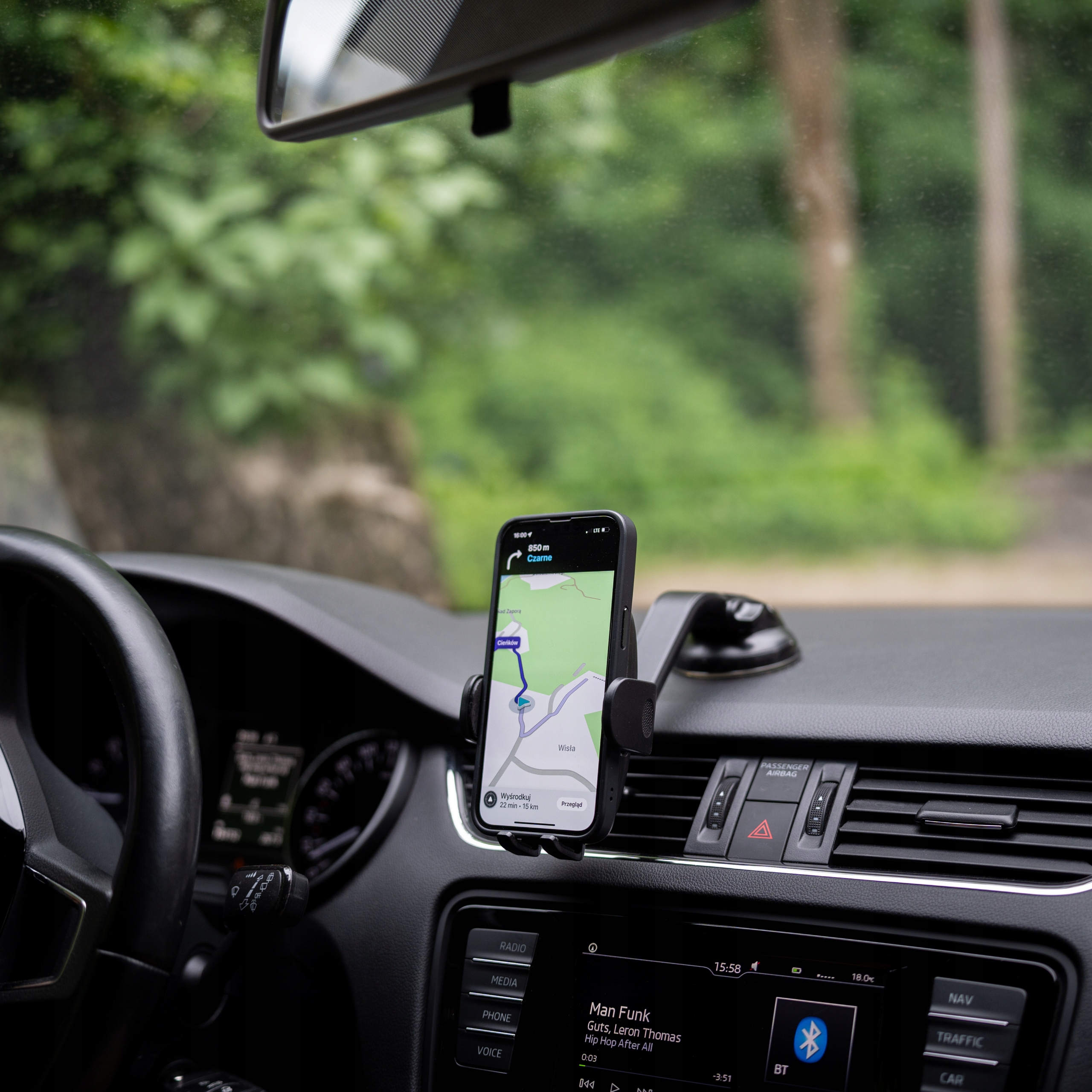 UCHWYT DO SAMOCHODU NA TELEFON DESKĘ KOKPIT SAMOCHODOWY HOLDER MOCNY Kod producenta UCHWYT SAMOCHODOWY SC14