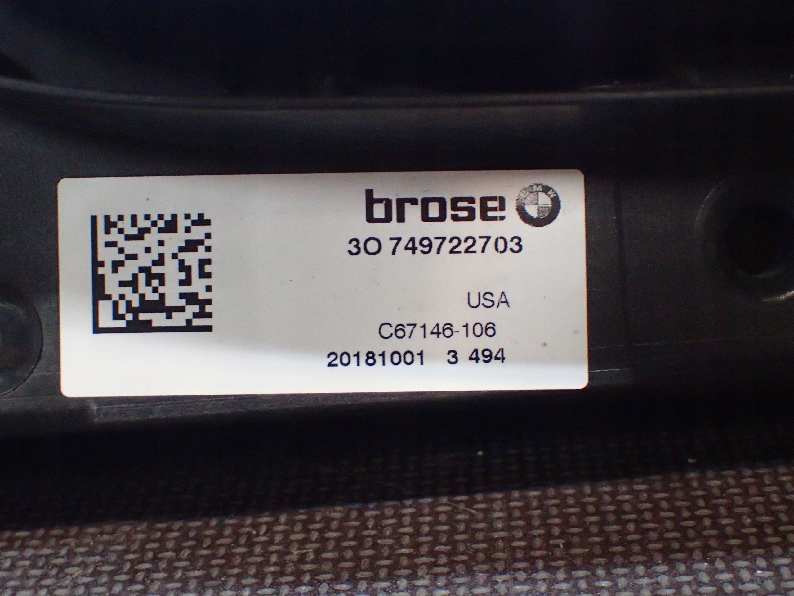 grille châssis châssis BMW X3 G01 20181001