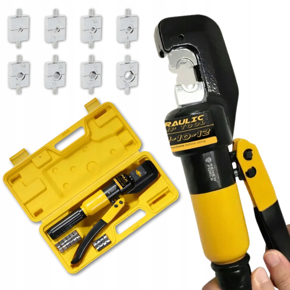 Hydraulická Svorka pro kabelové dutinky matrice 4-70MM Set XL 2v1