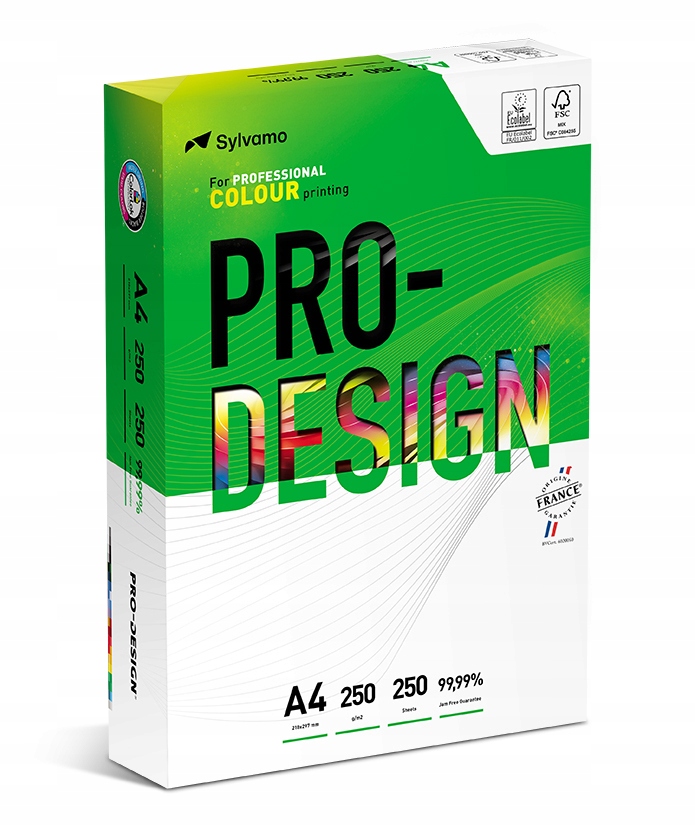 

Papier ksero A4 250g Pro Design 250 arkuszy 168CIE
