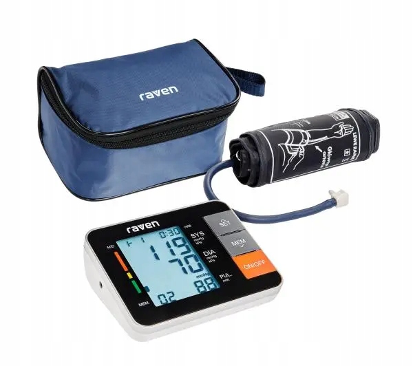 Ciśnieniomierz naramienny automatyczny Raven ECI002X Wykrywanie arytmii