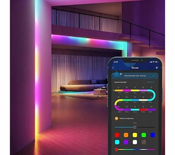 Taśma LED Govee H618A Basic LED Strip Light 5 metrów Pasek świetlny WIFI Stan opakowania oryginalne