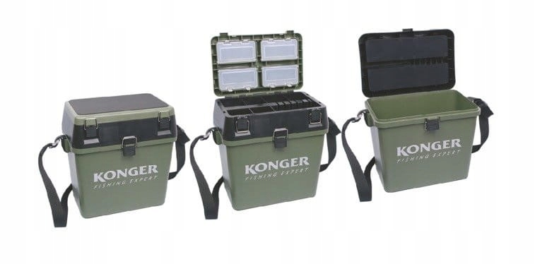 Konger Duża Wędkarska Skrzynka Siedzisko
