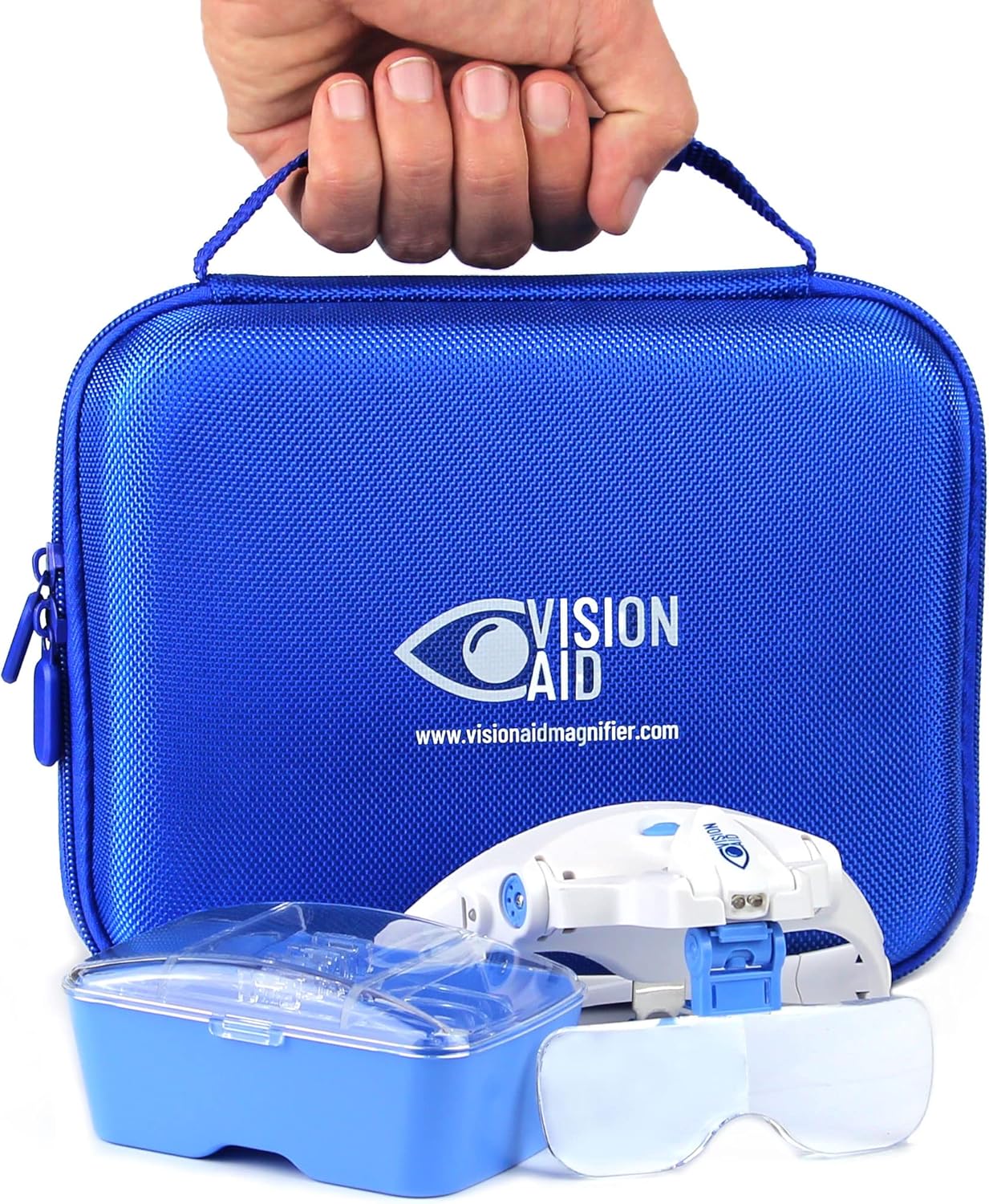 Zväčšovacie Okuliare Vision Aid Led Usb 5 Šošoviek Puzdro Lupa Pre Presné Použitie