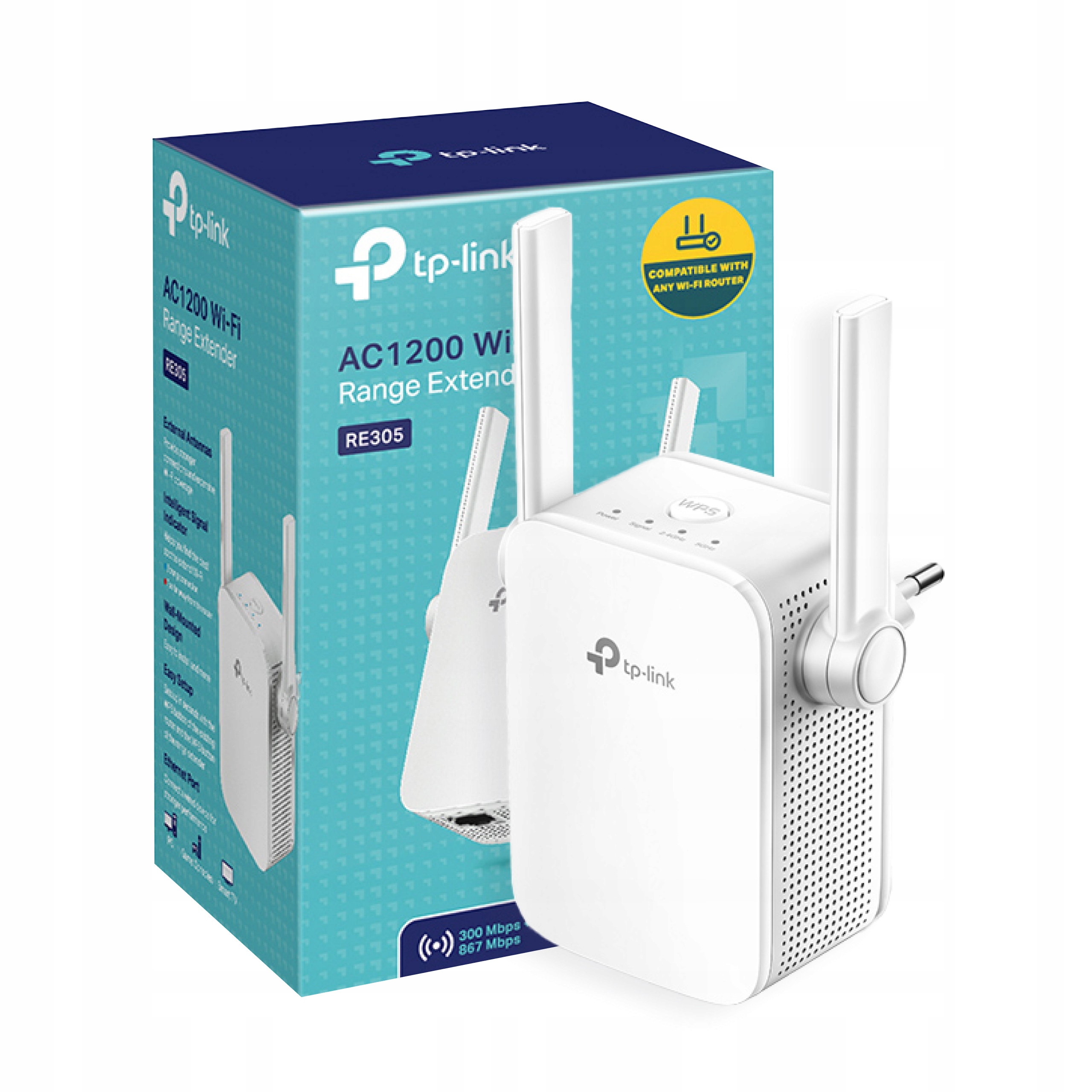 Zesilovač TP-Link RE305 Wi-Fi AC1200 Lan