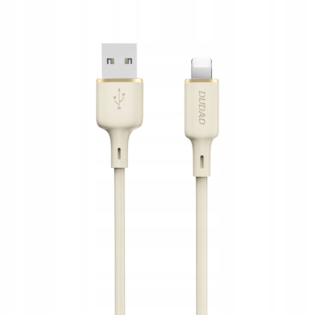 Kabel przewód do iPhone wzmacniany Sr Usb-a Lightning 5A 1m beżowy