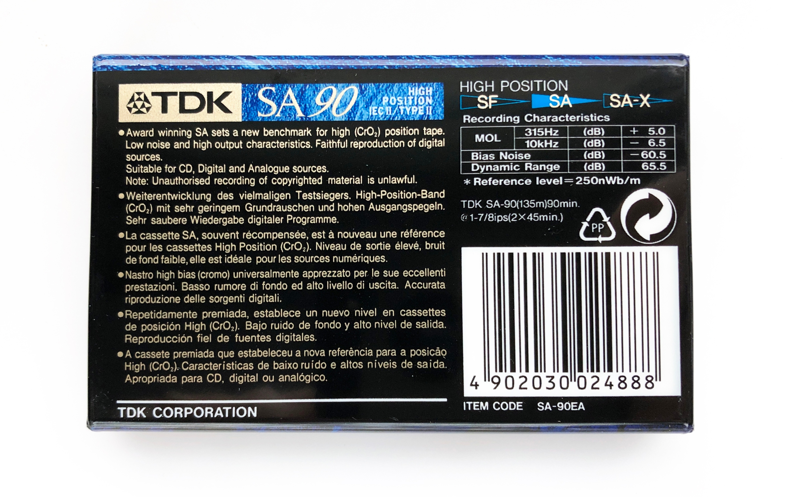 TDK SA 90 NOS Marka TDK