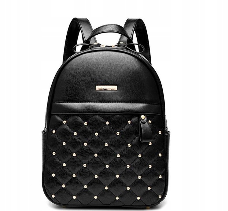 STYLOWY PLECAK SKÓRZANY ĆWIEKI ROCK DAMSKI Płeć kobieta