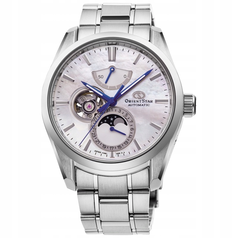 Mechanické hodinky Orient Star Moonphase Pearl RE-AY0005A00B 41.0mm 10ATM