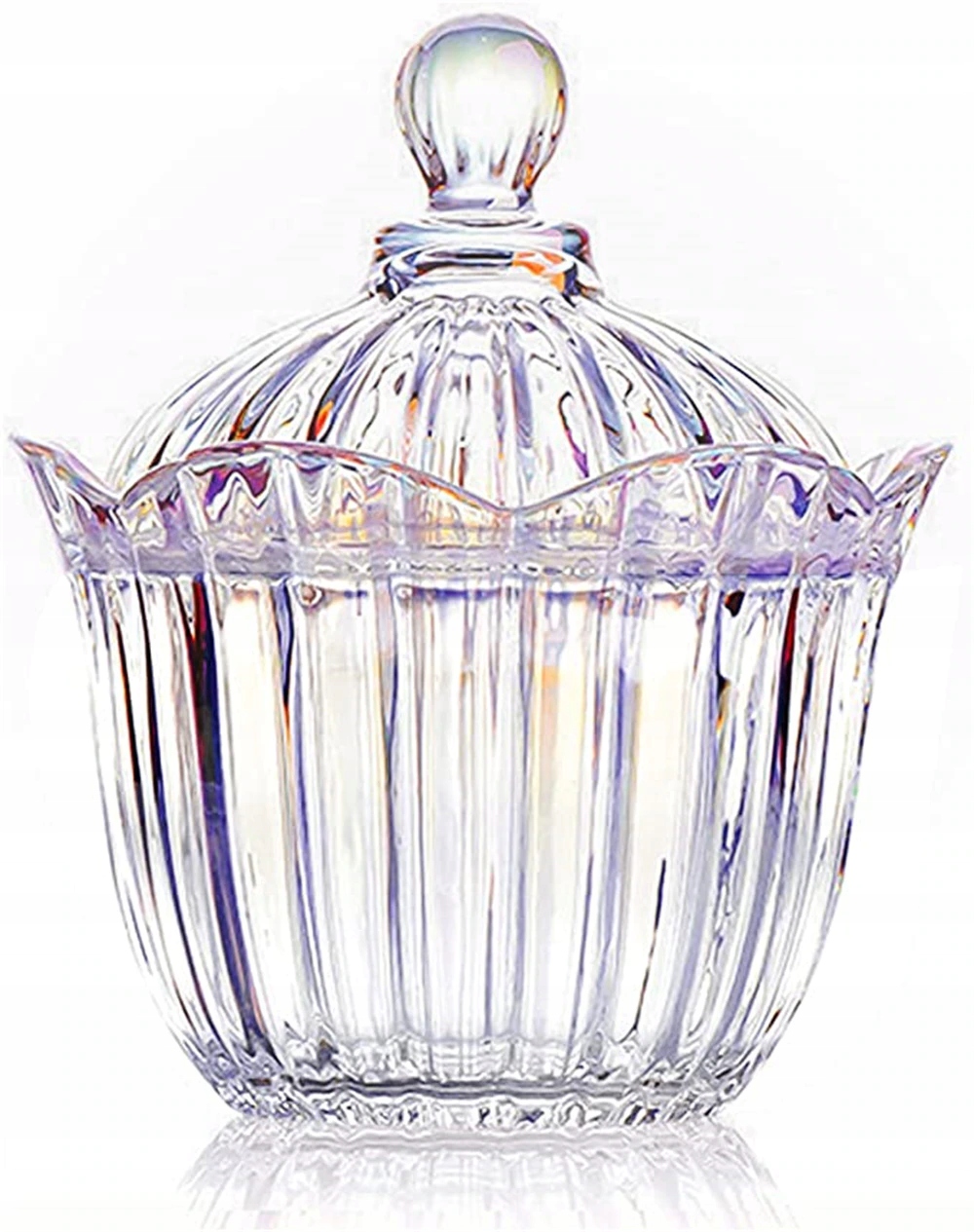 

Szklana Cukiernica Kryształ Bombonierka Duża 17X15