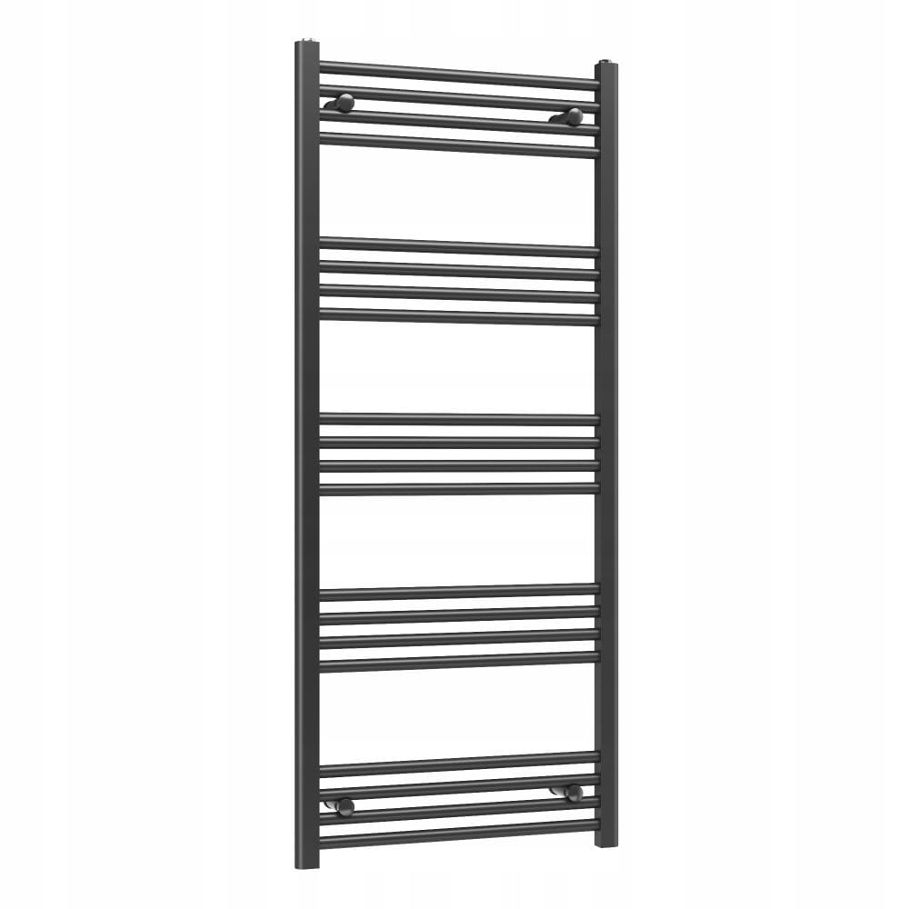 Ohřívač Basic 60x140 cm černý koupelnový žebříkový radiátor Gamma