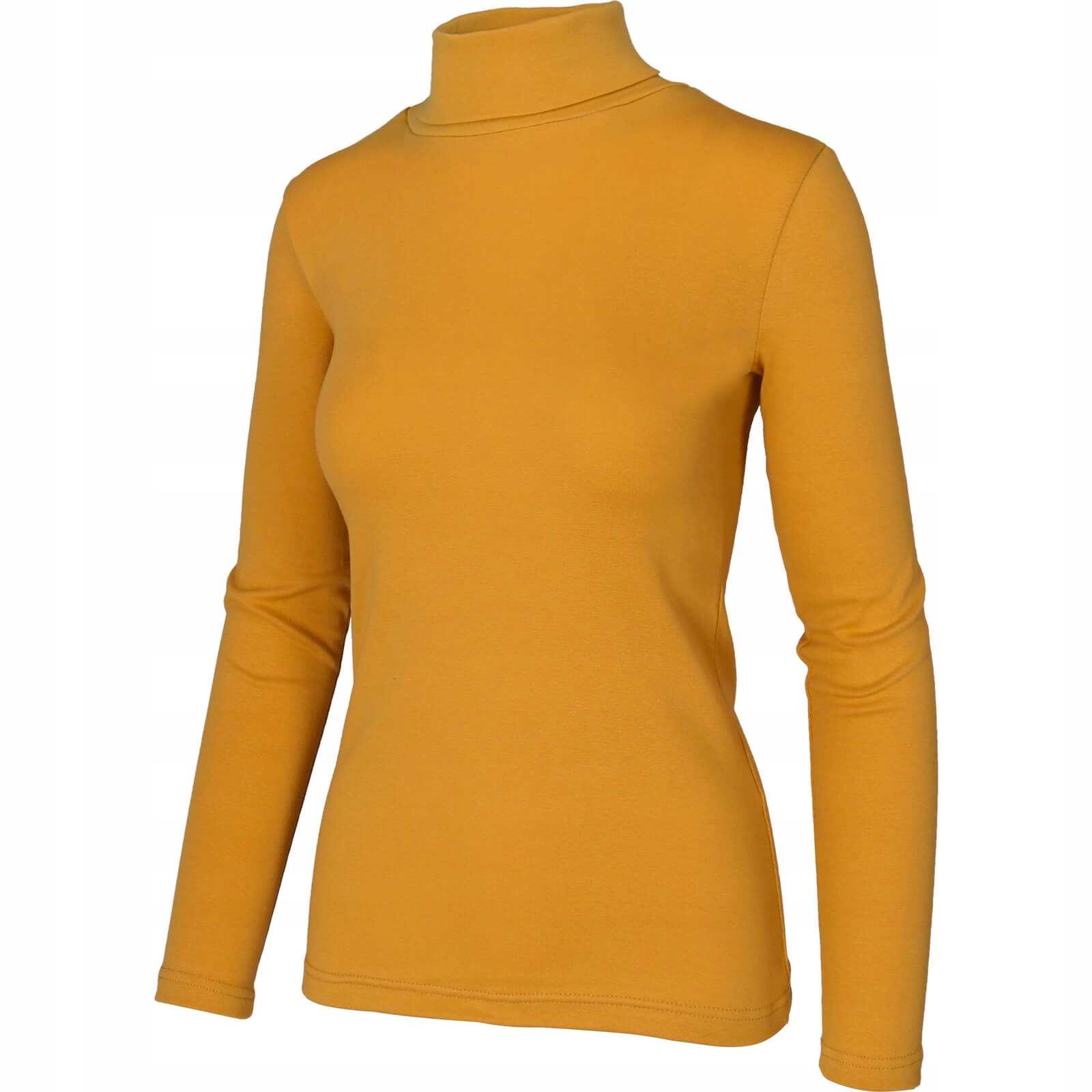 Golf Damski Cienki Elastyczny Sweter miodowy S