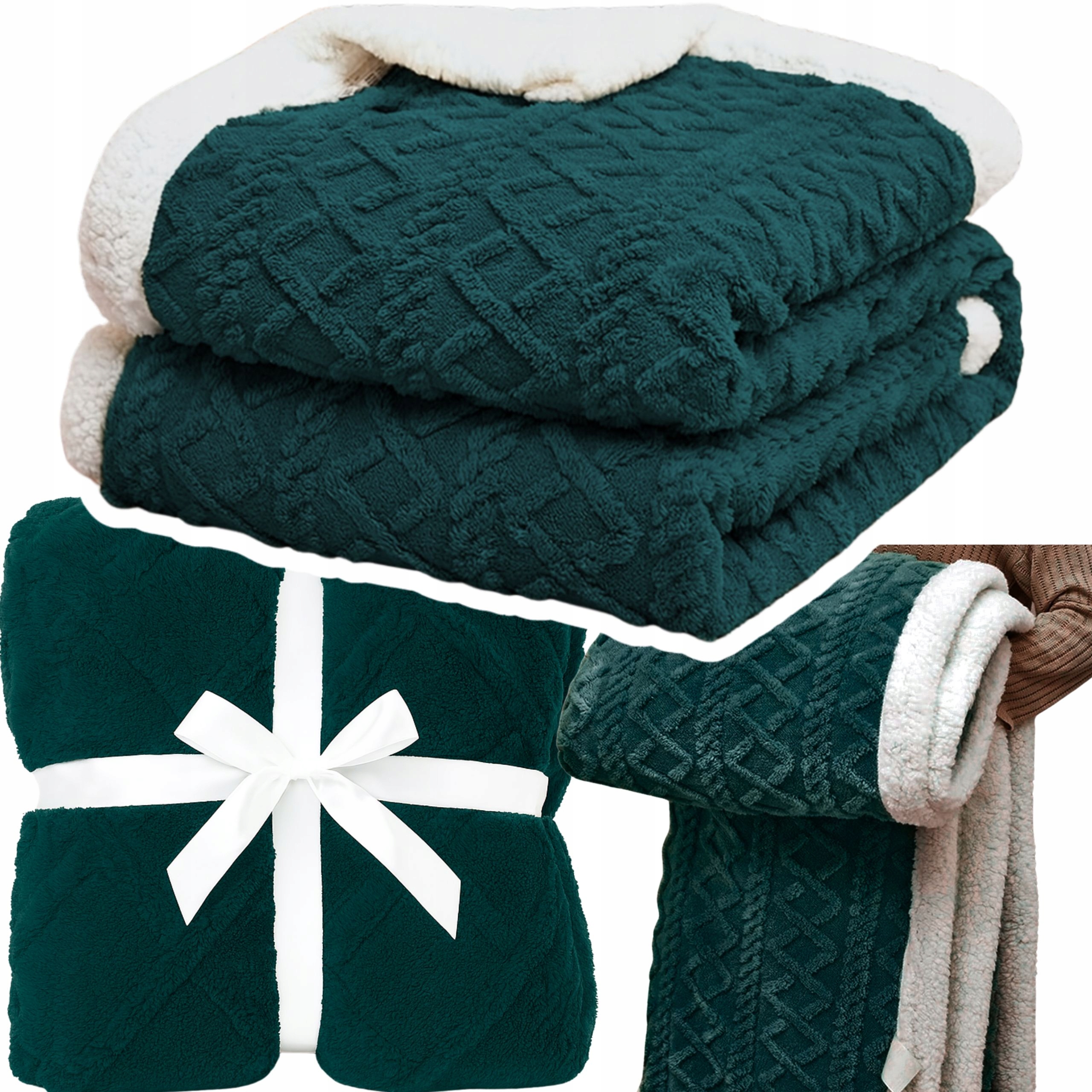 Měkká Teplá Deka Přehoz Na Postel Chlupatá Beránek 220X230 CM