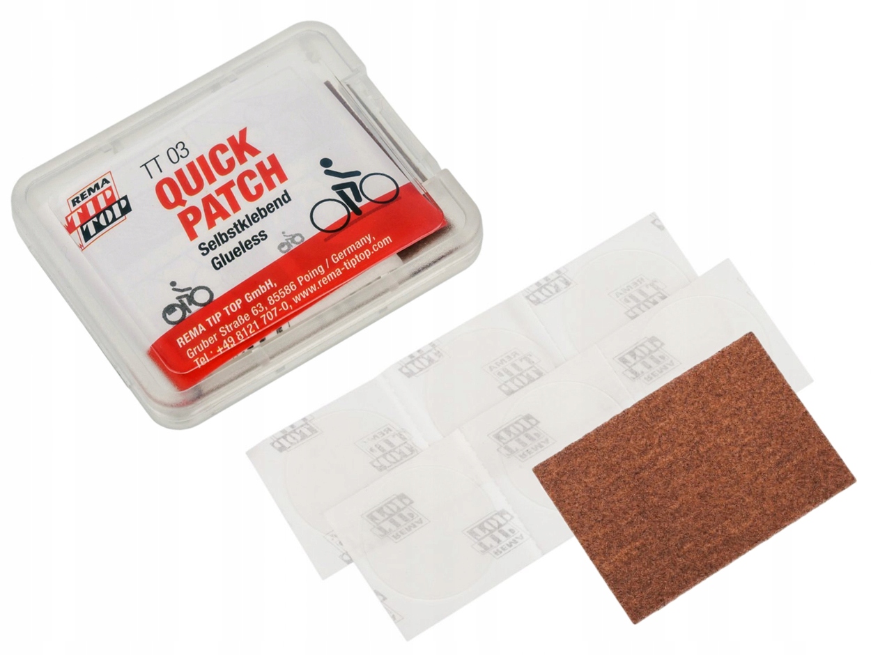 

Zestaw Do Naprawy Dętek Tip Top Łat. Samoprzylepne