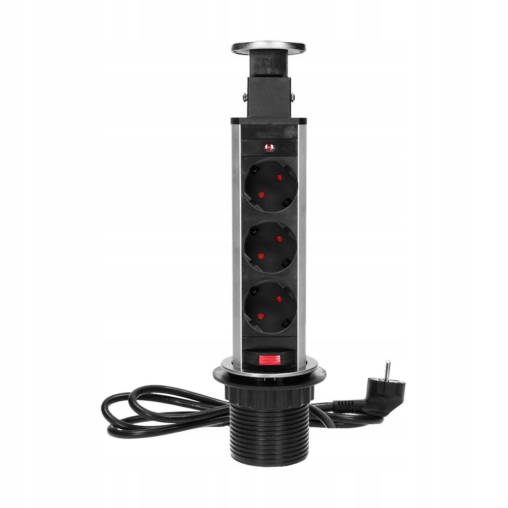 Zásuvka zapuštěná do pracovní desky 3x250V Ac OR-AE-1348(GS)