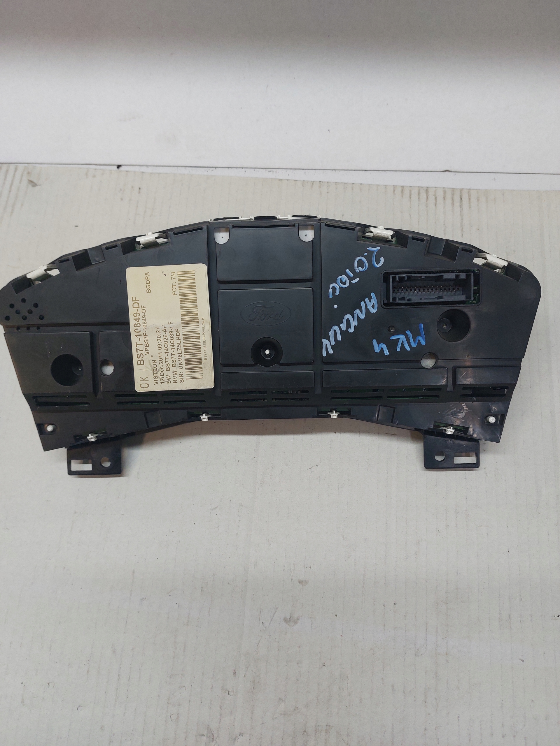dials dials FORD MONDEO MK4 2.0 TDCI BS7T-10849-DF ANGLIK