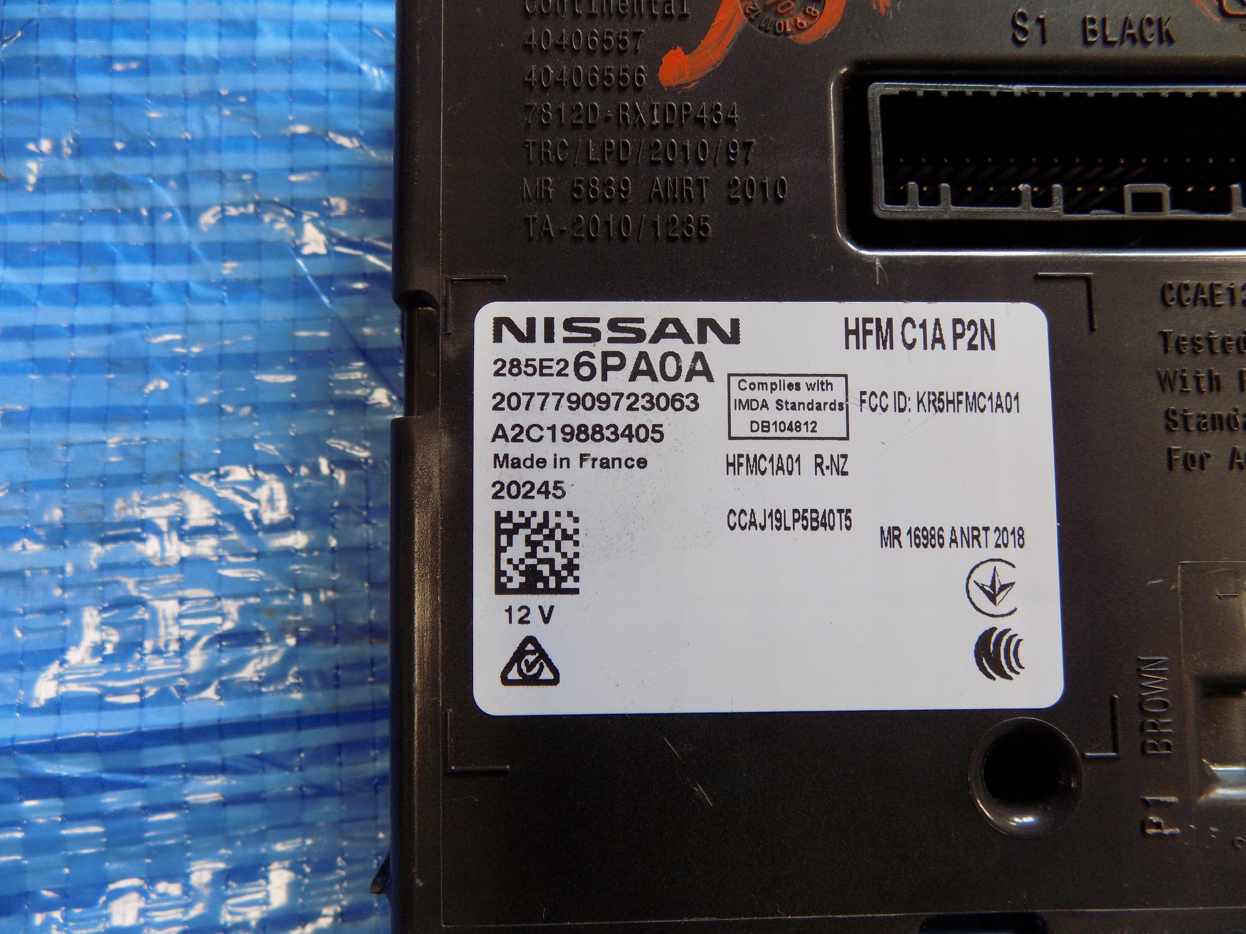 module control unit HFM NISSAN JUKE F16 20R 1,0DIG-T A2C19883405