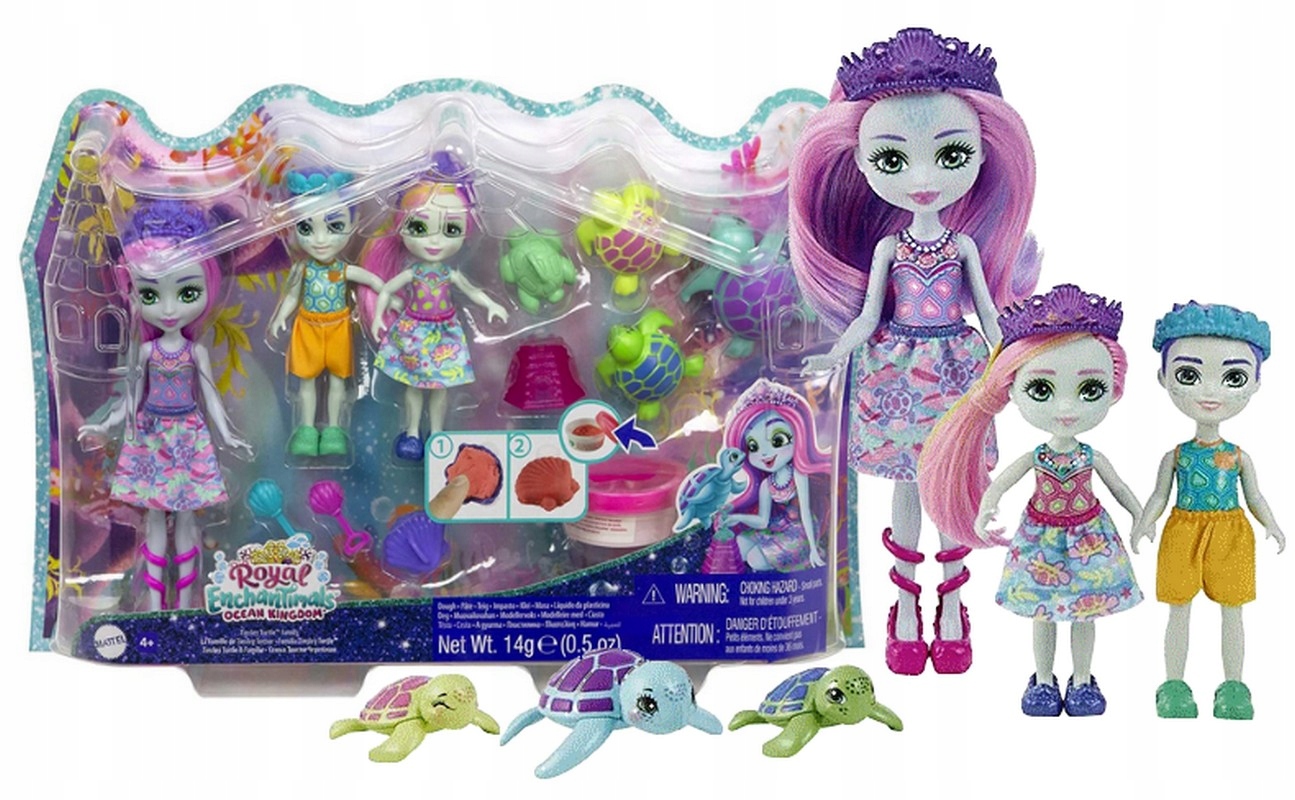 

Enchantimals Zestaw Rodzina Żółwików 3 lalki