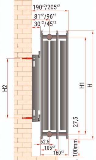 GRZEJNIK PANELOWY DIAMOND C33 900x600 Szerokość 600 mm